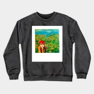 Retro Polaroid - Aesthetic Floral Painting Crewneck Sweatshirt